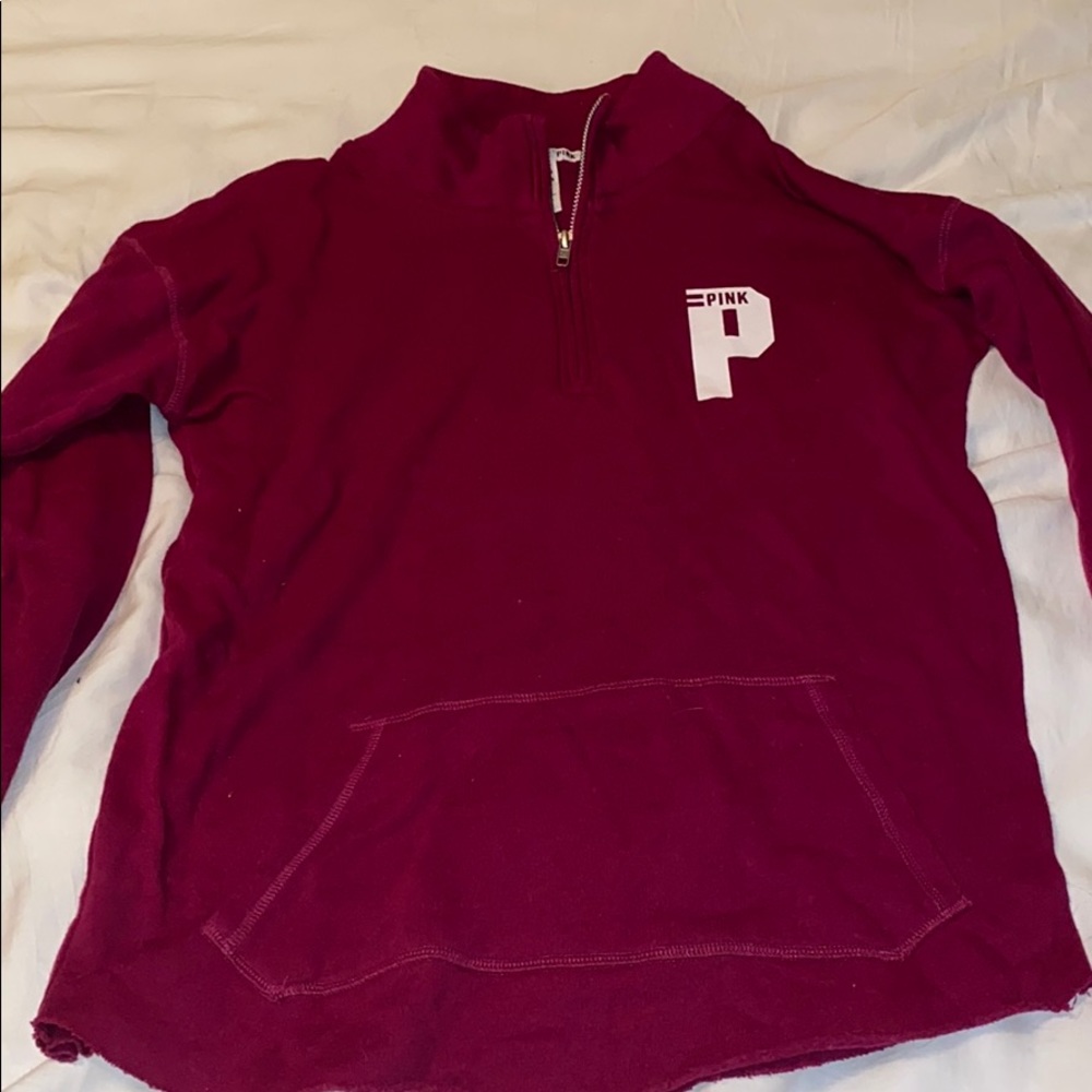 Pink half zip